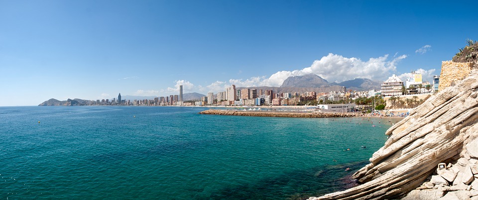 Levante beach, Benidorm, Spain