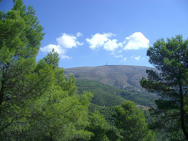 Mountain range of Sierra de Aitana