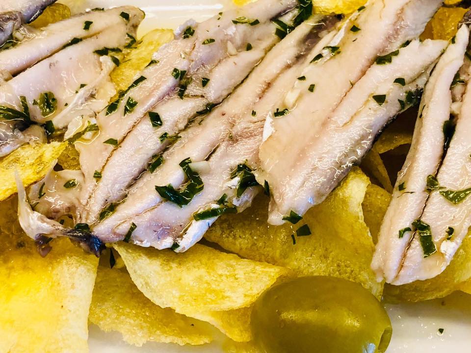 Anchovies in vinegar