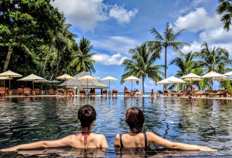 Women in Swimming Pool