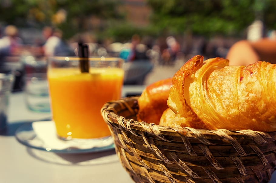 croissants and orange juice